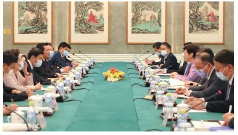 冯正霖会见香港特区行政长官林郑月娥547733_ 冯正霖会见香港特区行政长官林郑月娥